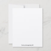 フラットノートカード/封筒、4.25インチx 5.5インチレイアウト、白 ノートカード (裏面)