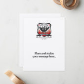 フラットノートカード/封筒、4.25インチx 5.5インチレイアウト、白 ノートカード (正面/裏面インサイチュ)