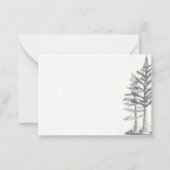 フラットノートカード、木 ノートカード (正面)