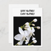 フラットノートカード – 環境関連のお知らせ ノートカード (正面/裏面)