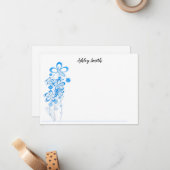 フラットノートカード – 花 ノートカード (正面/裏面インサイチュ)