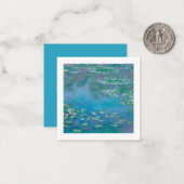 フラットノートカード:MONETの「《植物》スイレン」 ノートカード (正面/裏面インサイチュ)