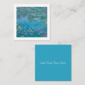 フラットノートカード:MONETの「《植物》スイレン」 ノートカード (正面/裏面)