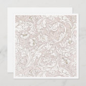 フラットノートカード: WILLIAM MORRIS :フローラルパターン ノートカード (正面/裏面)