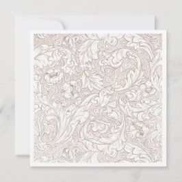 フラットノートカード： WILLIAM MORRIS ：フローラルパターン ノートカード