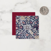 フラットノートカード： WILLIAM MORRIS : TRENT ノートカード (正面/裏面インサイチュ)