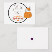 フラットノートサンクスギビング ノートカード (正面/裏面)