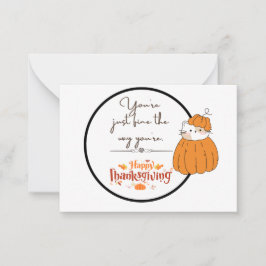 フラットノートサンクスギビング ノートカード