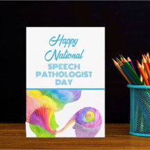 フラットハッピーナショナルスピーチ病理医のデイカード