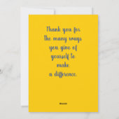 フラットハッピーナショナルナースズデイサンキューカード シーズンカード (裏面)