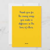 フラットハッピーナショナルナース週間の謝意カード シーズンカード (裏面)