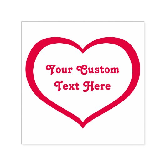 フラットハートアイコン セルフインキングスタンプ (デザイン)