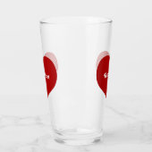 フラットハートアイコン タンブラーグラス (左)