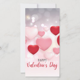 フラットバレンタインデイカード