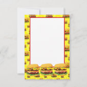 フラットパネル両面チーズバーガーサンキューカード サンキューカード (裏面)