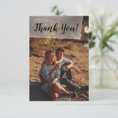 フラットパ結婚ネルの写真サンキューカード サンキューカード (スタンド正面)