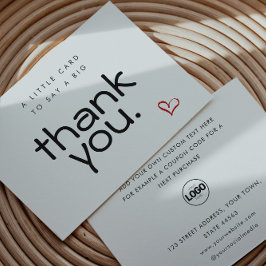 フラットビジネスモダンサンキューカード サンキューカード