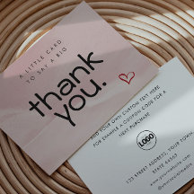 フラットビジネスモダンサンキューカード