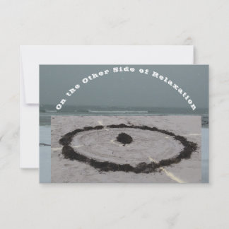 フラットビーチ迷路 サンキューカード