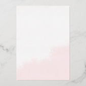 フラットフォイルブライダルシャワー招待カード 箔招待状 (裏面)