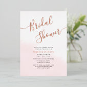 フラットフォイルブライダルシャワー招待カード 箔招待状 (立ち正面)