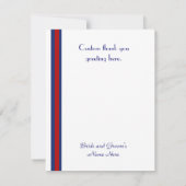 フラットフットボールテーマサンキューカード サンキューカード (裏面)