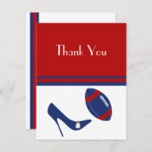 フラットフットボールテーマサンキューカード サンキューカード (正面/裏面)