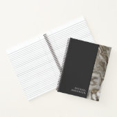 フラットブラックと大理石のプロフェッショナルと名前 ノートブック (内部)