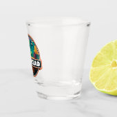 フラットヘッドナショナルフォレストモンタナエンブレム ショットグラス (右)