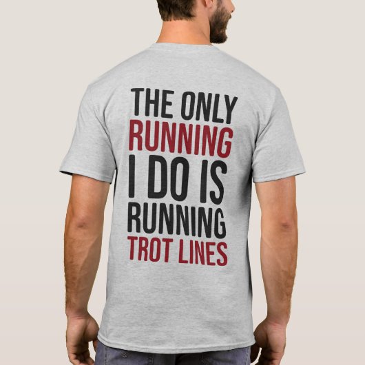 フラットヘッドナマズ魚釣りトートラインシャツ Tシャツ (裏面)