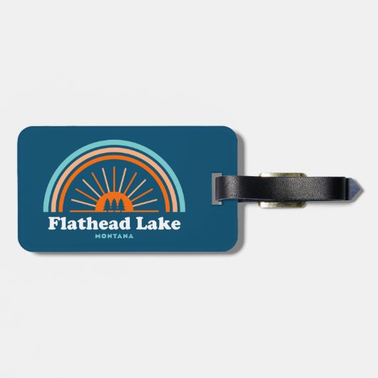 フラットヘッドレイクモンタナレインボー ラゲッジタグ (裏面横)