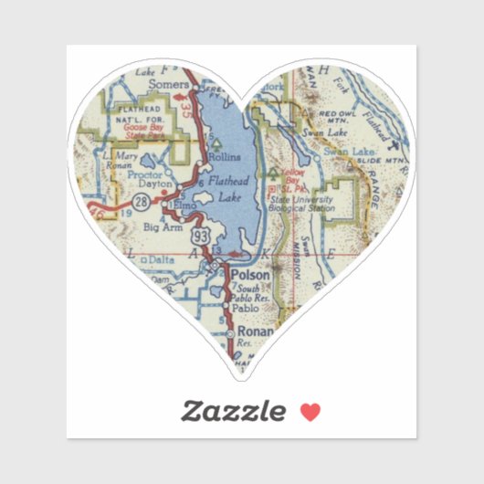 フラットヘッドレイクモンタナ シール (シート)