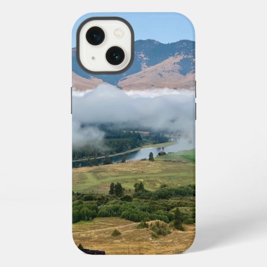 フラットヘッド川の雲 iPhoneケース iPhone 13ケース (裏面)