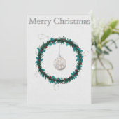 フラットホリデーカードウィズクリスマスイラストレーション シーズンカード (スタンド正面)