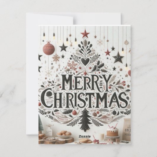 フラットホリデーカードミオウィクリスマス シーズンカード (裏面)