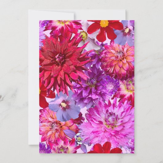 フラットホリデーカードラージフローラ シーズンカード (正面)