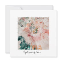 フラットホリデーカード爆発の色の正方形