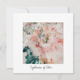 フラットホリデーカード爆発の色の正方形 シーズンカード