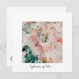 フラットホリデーカード爆発の色の正方形 シーズンカード