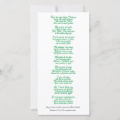 フラットホリデーカード:クリスマス前の夜 シーズンカード (裏面)