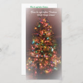 フラットホリデーカード:クリスマス前の夜 シーズンカード (正面/裏面)