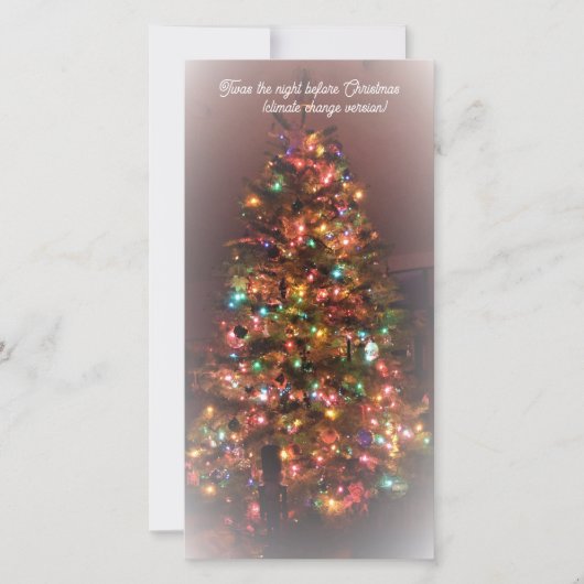 フラットホリデーカード:クリスマス前の夜 シーズンカード (正面)