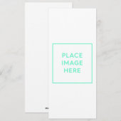 フラットホリデーカード、サイズ： 4インチx 9.25インチ シーズンカード (正面/裏面)