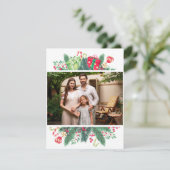 フラットホリデーカード、サイズ：4.25インチ×5.5インチ、紙：マット シーズンカード (スタンド正面)