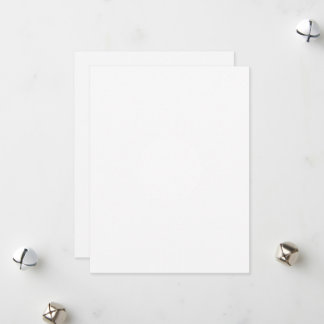 フラットホリデーカード、サイズ： 4.25インチx 5.5インチ、紙: Matt シーズンカード