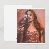 フラットホリデーカード、サイズ： 4.25インチx 5.5インチ、紙: Matt シーズンカード (正面/裏面)