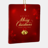 フラットホリデーカード、サイズ： 4.25インチx 5.5インチ、紙: Matt セラミックオーナメント (右)