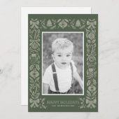 フラットホリデーカード、サイズ：4.25" x 5.5"、紙：マット仕上げ シーズンカード (正面/裏面)