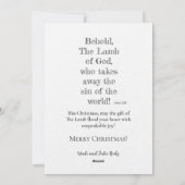 フラットホリデーカード、サイズ: 5" x 7"、紙: Kraft、Co シーズンカード (裏面)