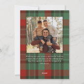 フラットホリデーカード シーズンカード (裏面)